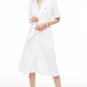 Lacoste Belted Classic Pique Polo Dress